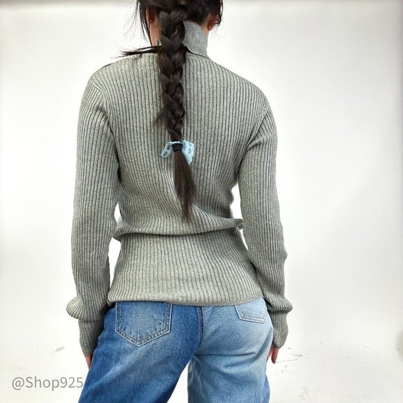 Women's Armani Exchange Turtle Neck Sweater Long Sleeves Size S / m - Picture 8 of 11